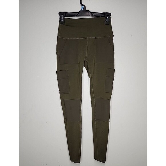 ALO High Waisted Yoga Legging Olive Size XS RN # 87370 EUC - Picture 3 of 5